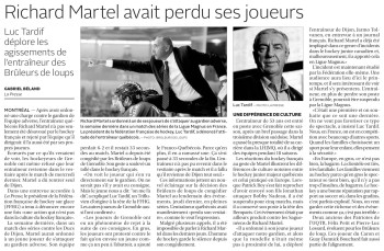 Grenoble : Richard Martel avait perdu ses joueurs