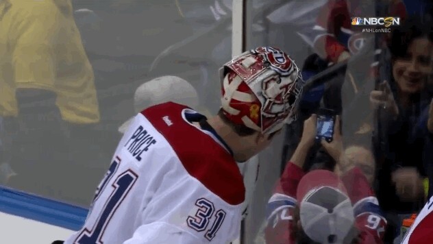 Un selfie et un magnifique arrêt pour Carrey Price