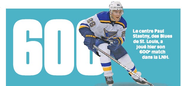 Un 600ème match en NHL pour Paul Stastny