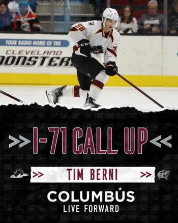 Appelé par les Blue Jackets, Tim Berni pourrait jouer son premier match en NHL