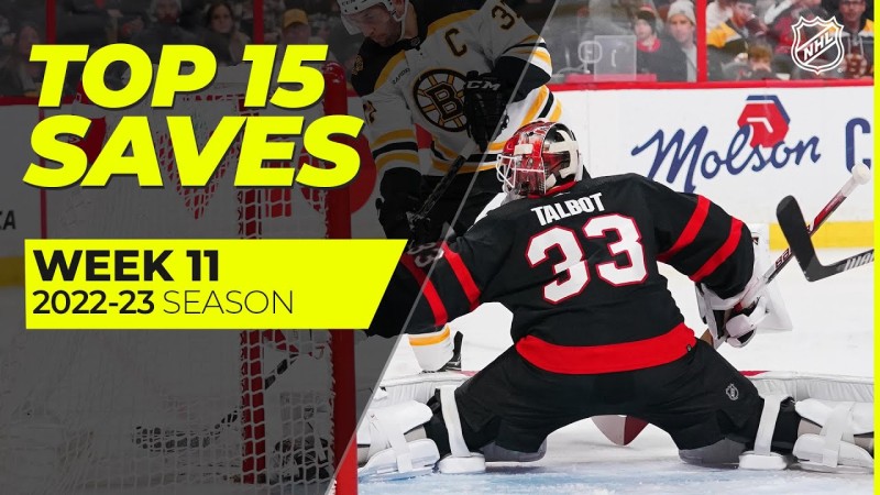 Top 15 des plus beaux arrêts de la semaine écoulée en NHL