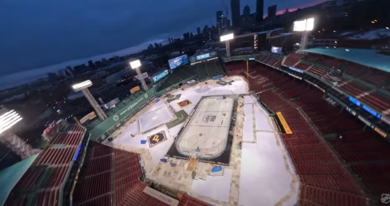 Survol du site de la Winter Classic 2023
