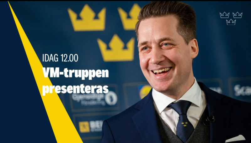 Die Aufstellung Schwedens für die Weltmeisterschaft