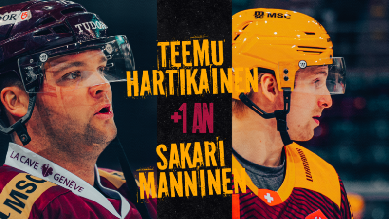 Hartikainen und Manninen verlängern in Genf