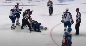 Vladislav Namestnikov termine à l'hôpital après un slaphsot reçu en pleine tête