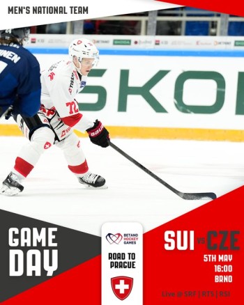 Formation de l'équipe de Suisse face à la Tchéquie