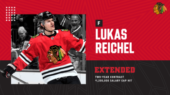 Lukas Reichel prolonge avec les Blackhawks