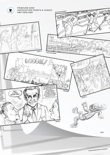 Un joli projet de BD autour des Mondiaux 2026 et du hockey fribourgeois