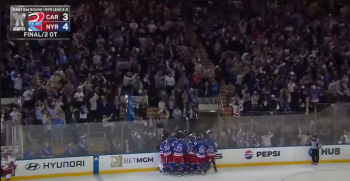 Les Rangers battent les Hurricanes en seconde prolongation