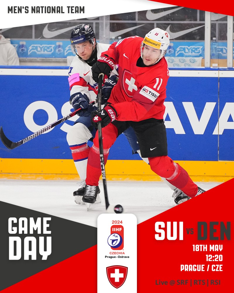 Formation des équipes pour le match Suisse vs Danemark