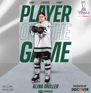 Alina Müller relance Boston dans sa finale face à Minnesota