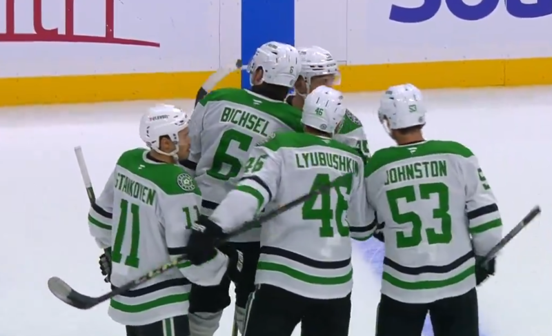 Lian Bichsel schenkt den Dallas Stars zwei Zehntel vor Schluss den Sieg