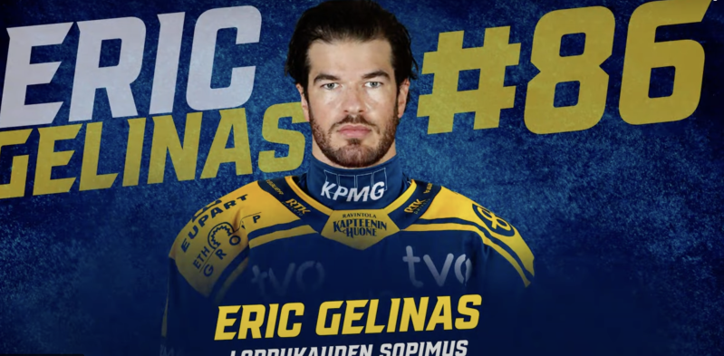 Eric Gelinas brille en Finlande mais pourrait devoir changer de club