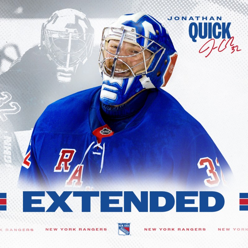 Jonathan Quick restera avec les Rangers