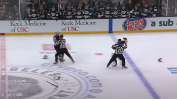 Les gardiens Jeremy Swayman et Darcy Kuemper en seraient bien venus aux mains