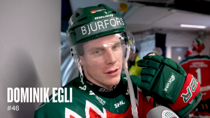 Dominik Egli s'offre un triplé avec Frölunda