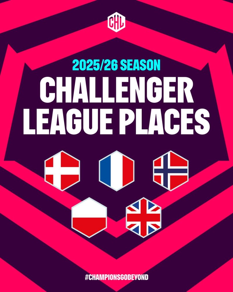 Le Royaume-Uni occupera la cinquième place de la CHL pour 2025/26