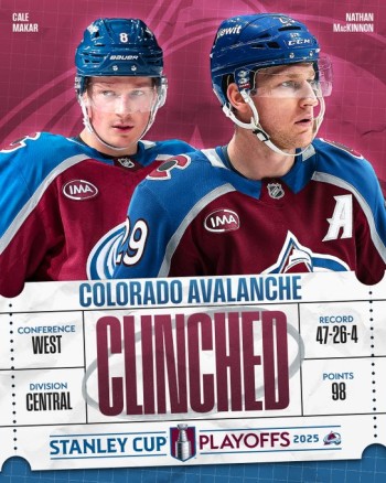 L'Avalanche décroche sa huitième place consécutive en play-off, la 30e dans l'histoire de la franchise