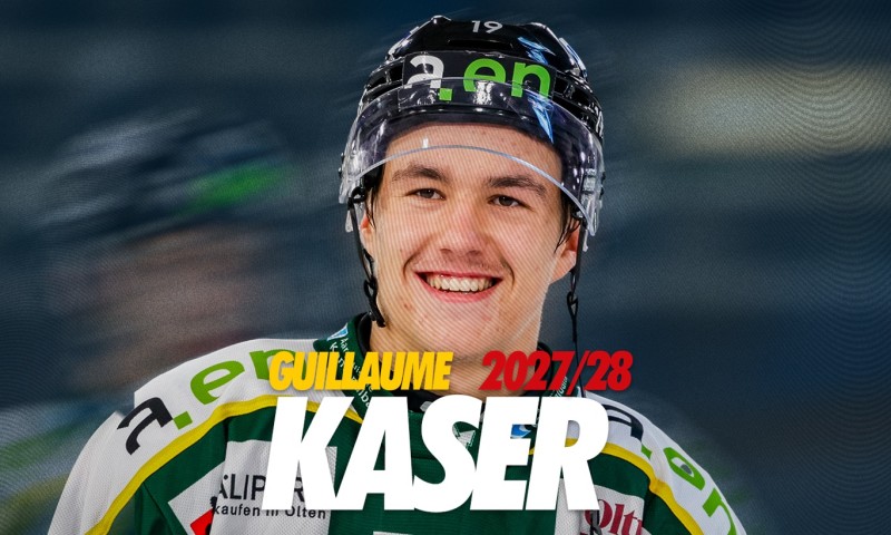Guillaume Kaser unterschreibt einen Dreijahresvertrag beim EHC Biel und wechselt nach Olten