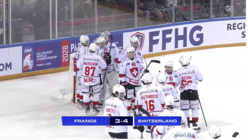 La Suisse s'impose péniblement face à la France