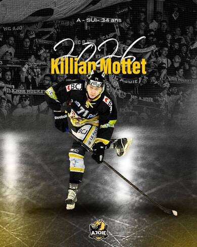 Killian Mottet prêté au HC Ajoie pour la saison 2025/26