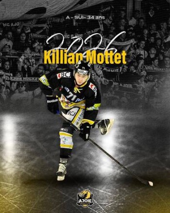 Killian Mottet prêté au HC Ajoie pour la saison 2025/26