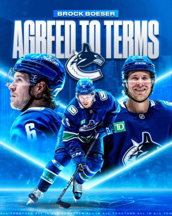 Brock Boeser à Vancouver pour longtemps
