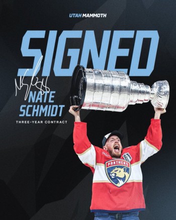 Le Utah Mammoth signe le champion de la Coupe Stanley Nate Schmidt