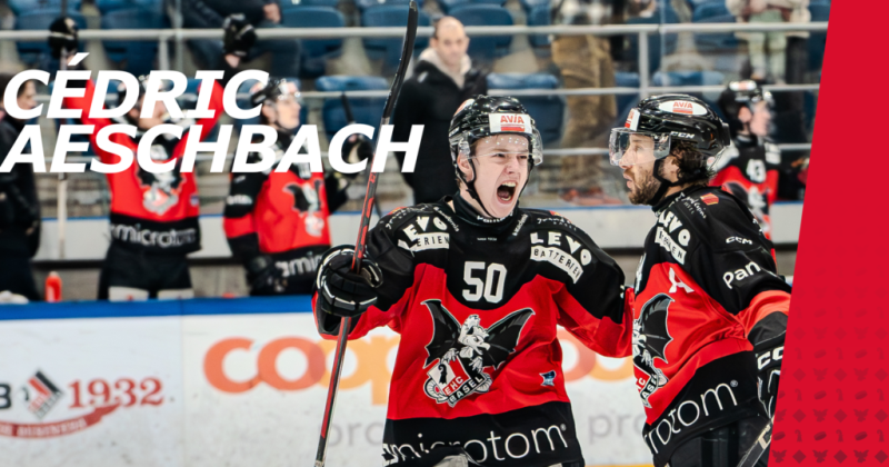 Cédric Aeschbach prolonge d’une saison avec le EHC Bâle