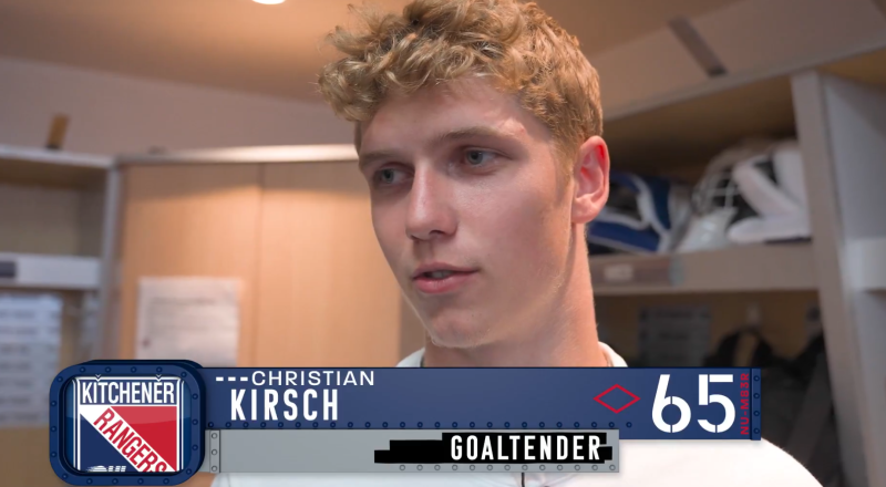 Christian Kirsch stellt sich den Fans der Rangers vor