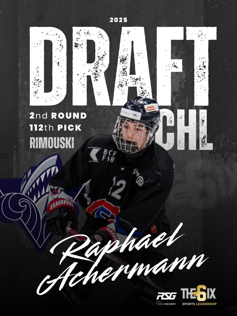 Le Fribourgeois Raphael Achermann passera bien la saison en LHJMQ