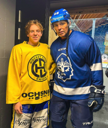 Jaromir Jagr auf Besuch in der Schweiz