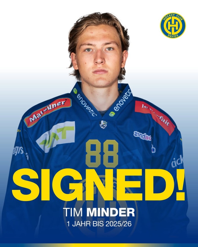 Tim Minder s'engage avec le HC Davos