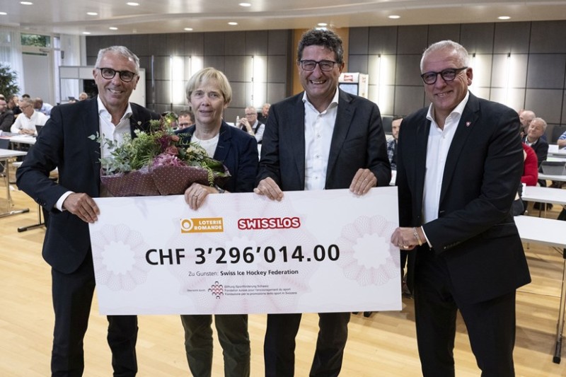3.296 Millionen für den Schweizer Eishockeynachwuchs