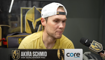 Akira Schmid s'exprime à l'ouverture du camp de Vegas