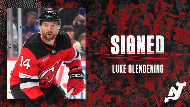 Luke Glendening signe pour un an avec les Devils