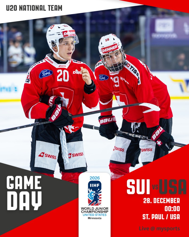 Mondiaux U20 : formation des équipes pour le match Suisse vs Etats-Unis