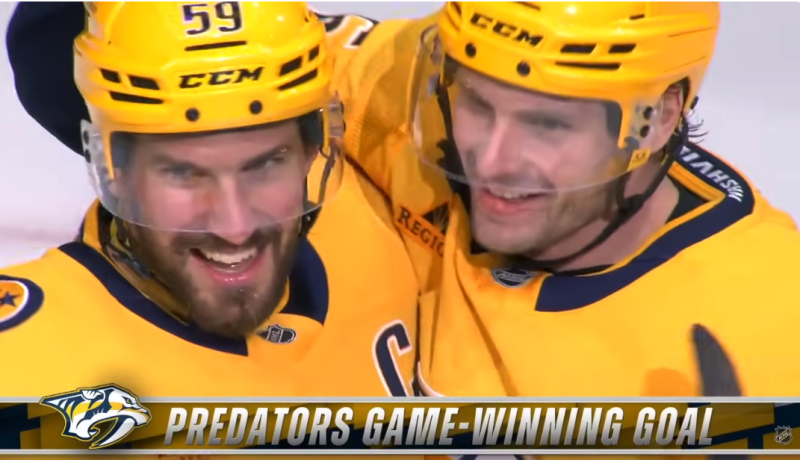 Josi décisif en prolongation, Moser buteur et Tampa Bay enchaîne