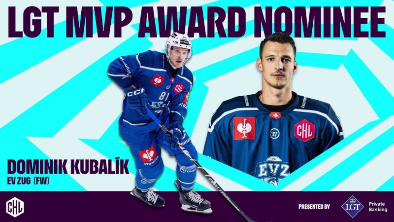 Dominik Kubalík en lice pour le titre de MVP pour la Champions Hockey League