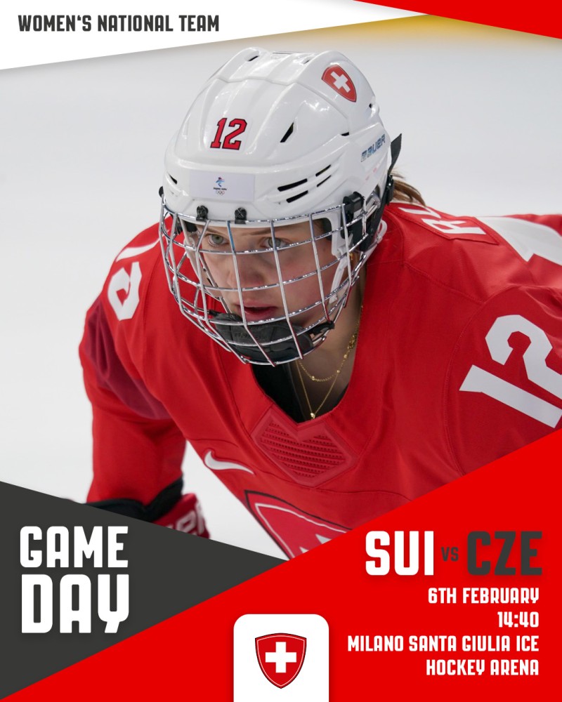 Formation des équipes pour le match Suisse vs Tchèquie